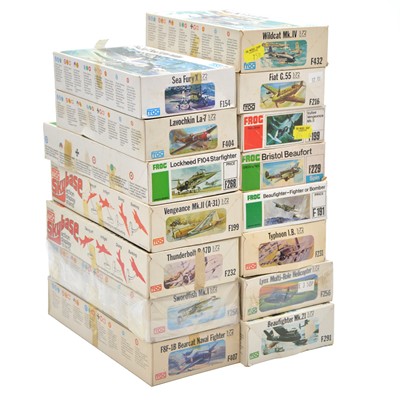 Lot 71 - Fifteen Frog 1/72 scale model aircraft kits, boxed