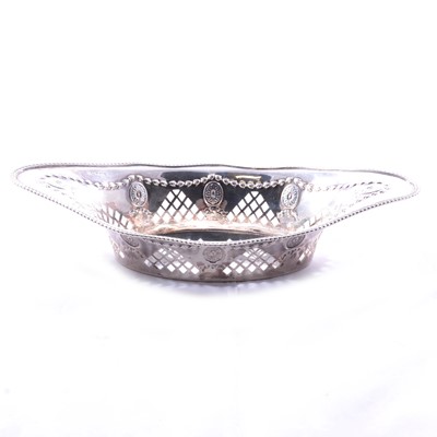 Lot 329 - Silver twin-handled bonbon dish, Atkin Brothers, Sheffield 1913.