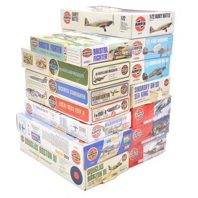 Lot 42 - Fourteen Airfix 1/72 scale aircraft kits, boxed
