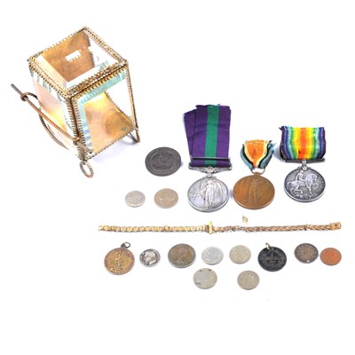 Lot 213A - Palais Royale style gilt and glass sedan chair, and various medals and badges