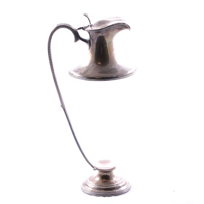 Lot 330 - A late Victorian silver mounted claret jug, W & C Sissons, Sheffield 1898