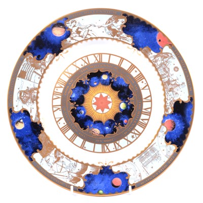 Lot 69 - Two Imari porcelain chargers, and a Royal Worcester commemorative plate