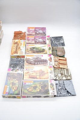 Lot 102 - Sixteen Matchbox 1/76 scale military vehicle kits