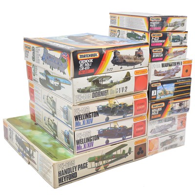 Lot 69 - Thirteen Matchbox 1/72 scale model aircraft kits, boxed