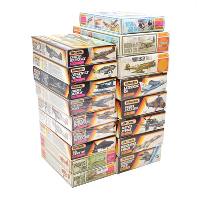 Lot 54 - Seventeen Matchbox 1/72 scale model aircraft kits, boxed