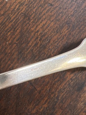Lot 75 - Irish silver cheese scoop