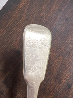 Lot 75 - Irish silver cheese scoop