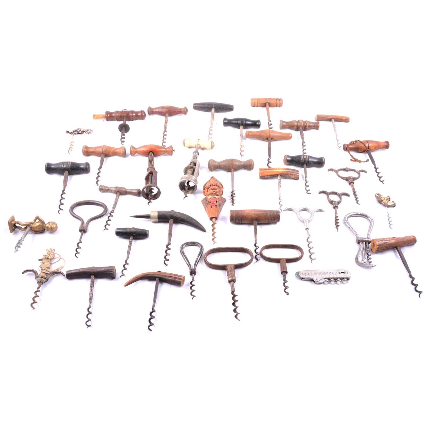 Lot 145 - Collection of Victorian and later corkscrews.