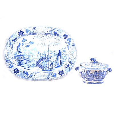 Lot 83 - Small collection of blue and white transferware