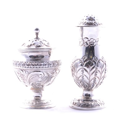 Lot 83 - Two silver pepperettes