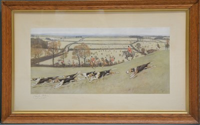 Lot 272 - Cecil Aldin, The Quorn away from Billesdon Coplow and The Meynell away from Ash Gorse (Sutton)