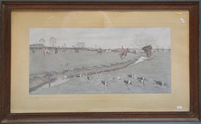 Lot 272 - Cecil Aldin, The Quorn away from Billesdon Coplow and The Meynell away from Ash Gorse (Sutton)