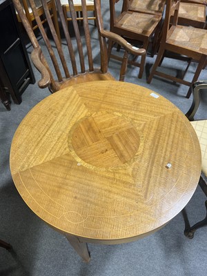 Lot 334 - Edwardian inlaid satinwood window table