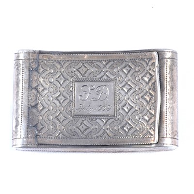 Lot 203 - Silver snuff box