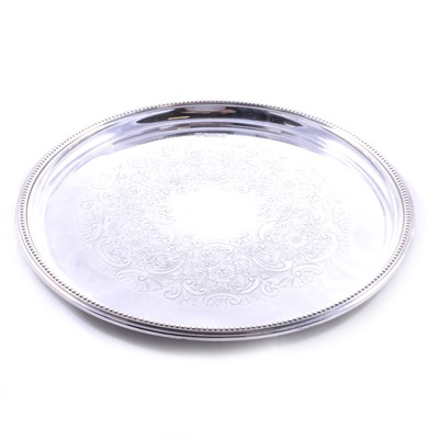 Lot 104 - Silver tray