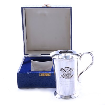 Lot 99 - Commemorative silver mug