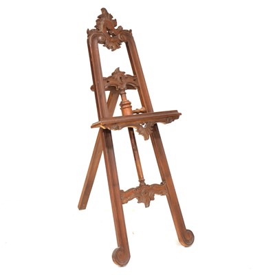 Lot 291 - Modern carved and stained wood easel