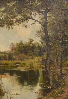 Lot 463 - Thomas Ireland, Trees and lake.