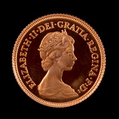 Lot 126 - A Gold Proof Half Sovereign Coin, Elizabeth II 1980.