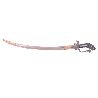 Lot 256A - 19th century Sri Lankan Kastane short sword