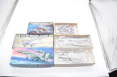 Lot 52 - Ten 1/72 scale model aircraft kits, including Italeri, Fujimi and Heller, boxed