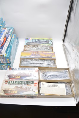 Lot 94 - Eleven model ship kits, Revell, Airfix and Mirage, boxed