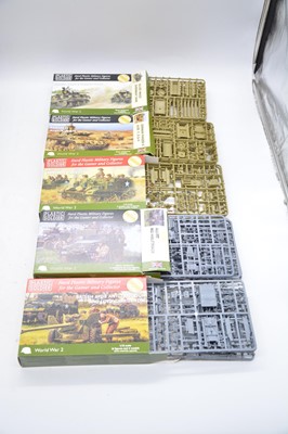 Lot 97 - Twelve Airfix and Plastic Soldiers 1/72 scale model vehicles, boxed