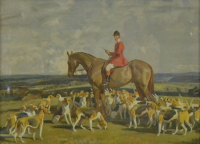 Lot 448 - After Sir Alfred Munnings, Stanley Barker and the Pytchley Hounds.