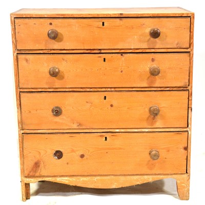 Lot 370 - Pine chest of drawers