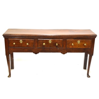 Lot 325 - George III oak dresser base