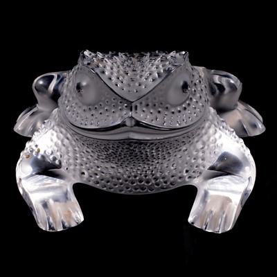 Lot 13 - Lalique 'Gregoire' figure / paperweight of a toad.