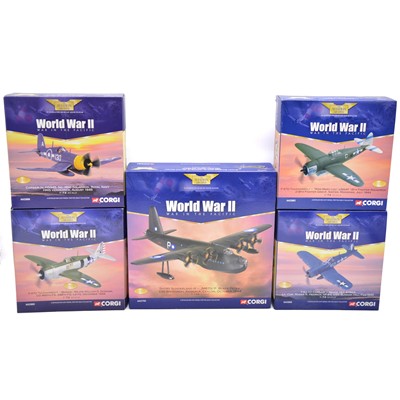 Lot 158 - Corgi 'War in the Pacific' die-cast models, boxed