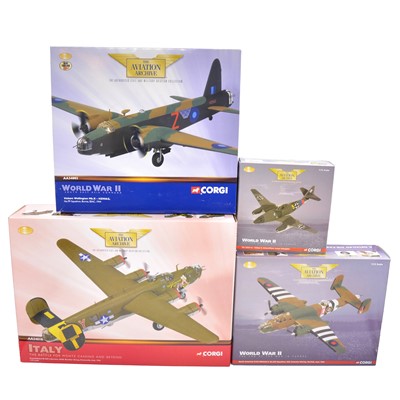 Lot 163 - Four Corgi 'Aviation Archive' die-cast models, boxed