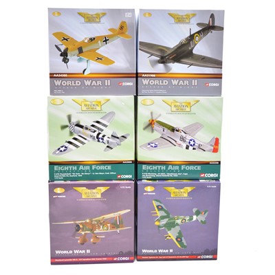 Lot 152 - Six Corgi 'Aviation Archive' die-cast models, boxed