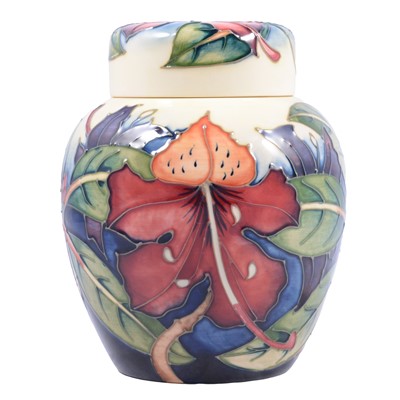 Lot 14 - Philip Gibson for Moorcroft Pottery, 'Simeon' pattern ginger jar and cover