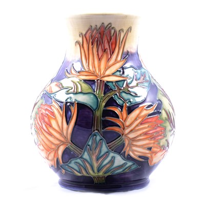 Lot 10 - Philip Gibson for Moorcroft Pottery, 'Burdock' pattern vase