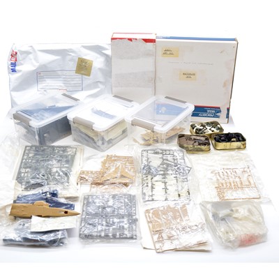 Lot 141 - Unboxed Airfix and other model kits and figures