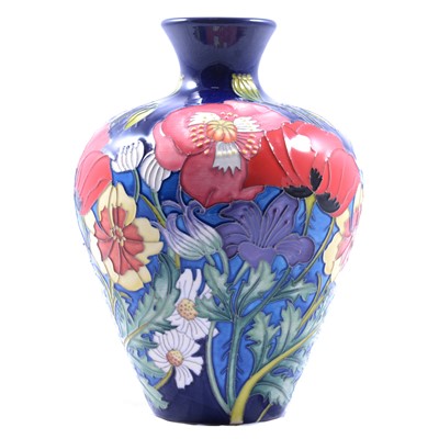 Lot 15 - Emma Bossons for Moorcroft Pottery, 'Superbloom' pattern vase