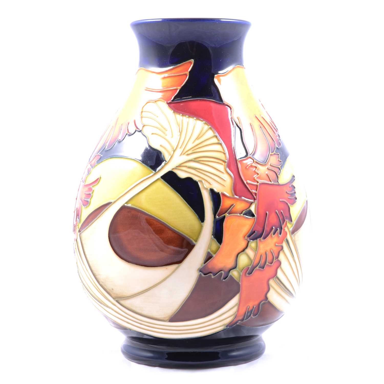 Lot 9 - Kerry Goodwin for Moorcroft Pottery, 'Parasol Dance' pattern vase