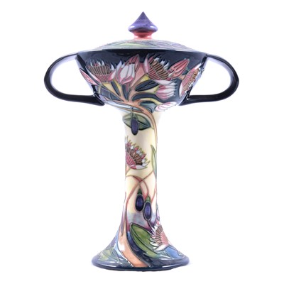 Lot 20 - Emma Bossons for Moorcroft Pottery, 'Symphony' pattern covered chalice