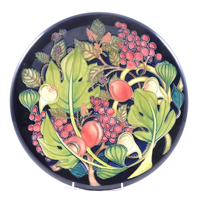 Lot 29 - Emma Bossons for Moorcroft Pottery, 'Queens Choice' pattern charger