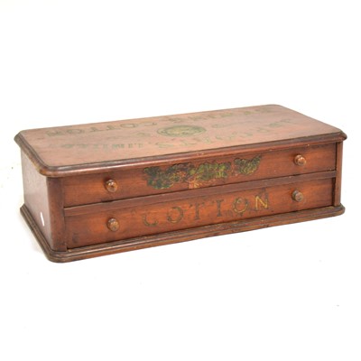 Lot 492 - Late 19th century J & P Coats Limited Sewing Cotton wooden counter box.