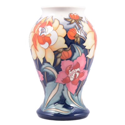 Lot 6 - Emma Bossons for Moorcroft Pottery, 'Hencroft' pattern vase