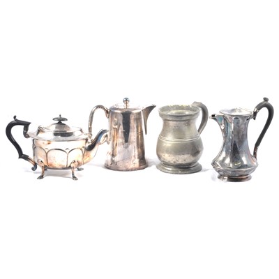 Lot 186 - Quantity of silver plated wares and pewter