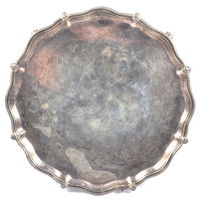 Lot 243 - Silver salver