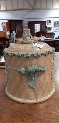Lot 53 - Castle Headingham cheese dish and dome