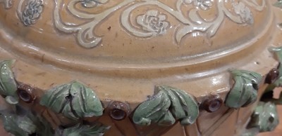 Lot 53 - Castle Headingham cheese dish and dome