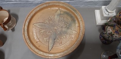 Lot 53 - Castle Headingham cheese dish and dome