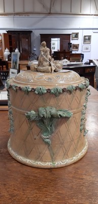 Lot 53 - Castle Headingham cheese dish and dome