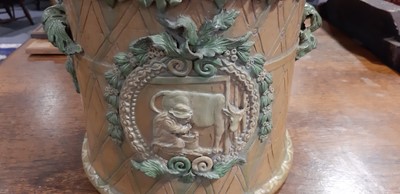 Lot 53 - Castle Headingham cheese dish and dome